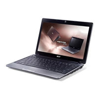 Acer Aspire 1430Z-U563G32nki Quick Manual