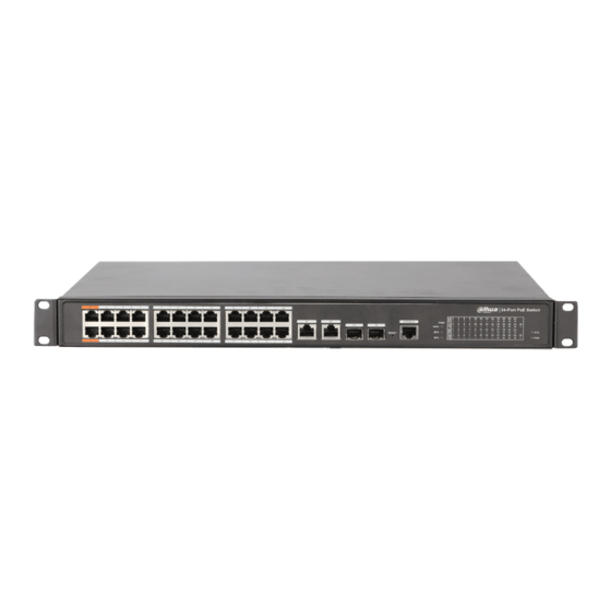Dahua D-PFS4226-24ET-240 Web Operation Manual