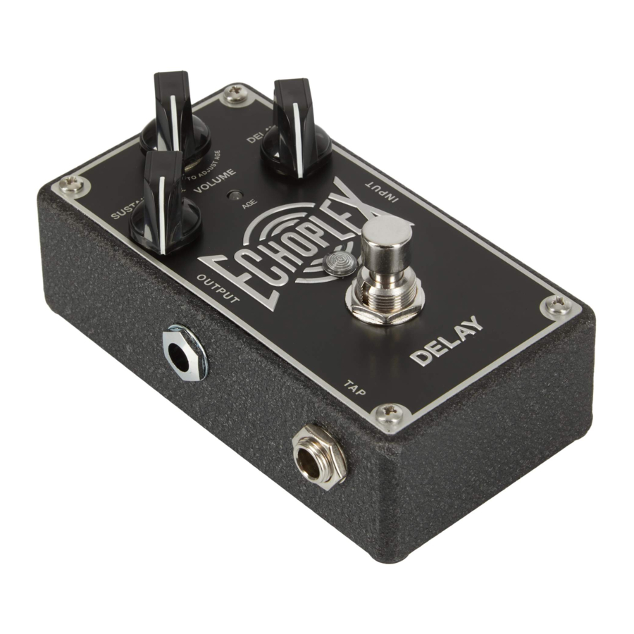 Dunlop ECHOPLEX DELAY EP103 - Recording Equipment Manual