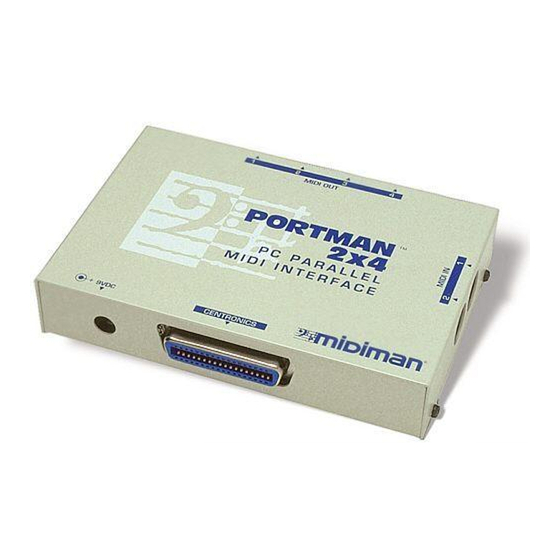 M-Audio Portman 2x4 Manual