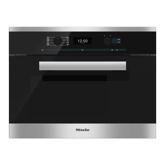 Miele DG 6400 Operating And Installation Instructions