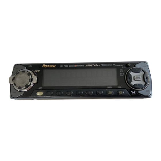 Pioneer KEH-P6950 Service Manual