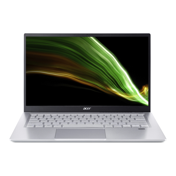 Acer Swift 3 SF314-511 Quick User Manual