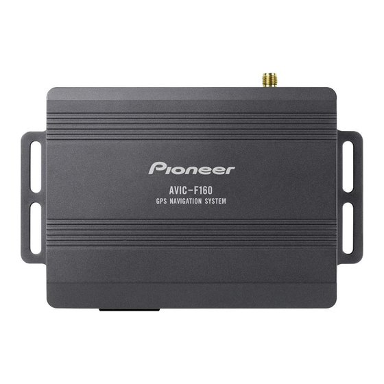 Pioneer AVIC-F260 Owner's Manual