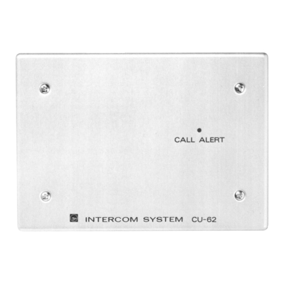 Toa CU-62 Specifications