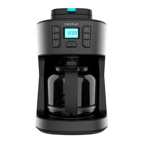 cecotec COFFEE 66 GRIND&DROP Instruction Manual