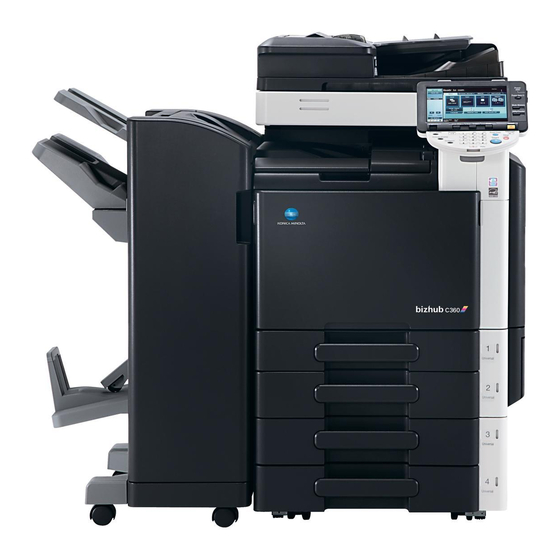 Konica Minolta bizhub C360 Installation Manual