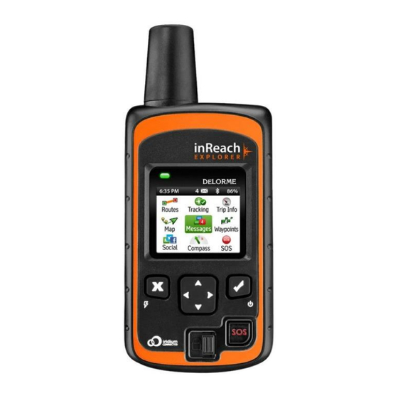 DeLorme inReach Explorer Quick Start Manual