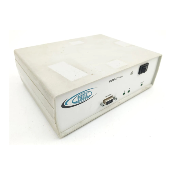 NTI SE-15V-2-2U1C-TTL Installation Manual