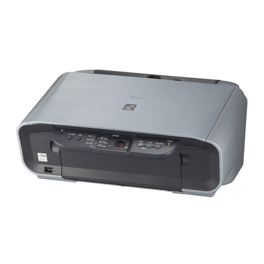 Canon PIXMA MP160 Start Here