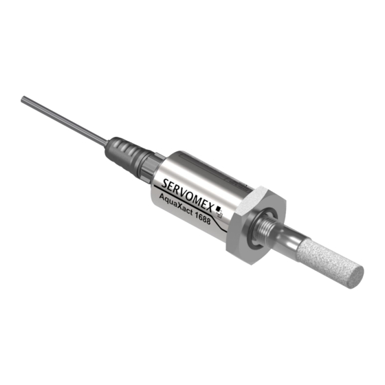 User Manuals: Servomex AquaXact 1688 Measurement Gas