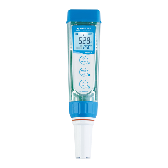 Apera Instruments ZenTest PH60F-Z Instruction Manual