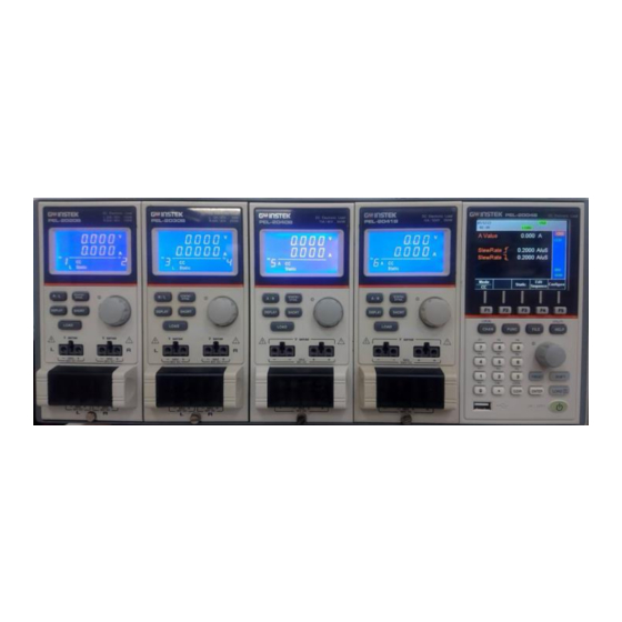 GW Instek PEL-2000B Series User Manual
