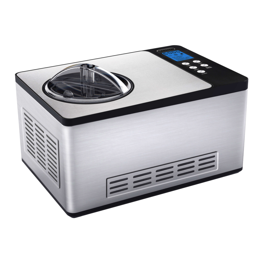 Whynter ICM-220SSY - Ice Cream Maker Manual