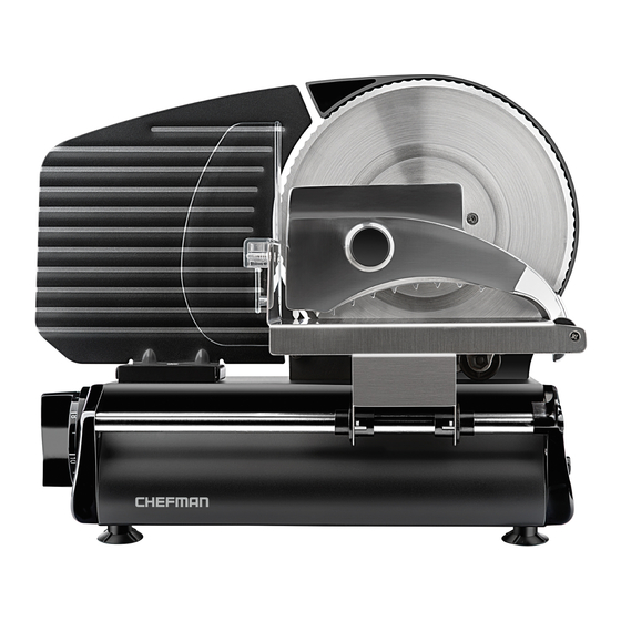 CHEFMAN Die-Cast Electric Deli Slicer RJ49-BLACK-V2-DS Manual