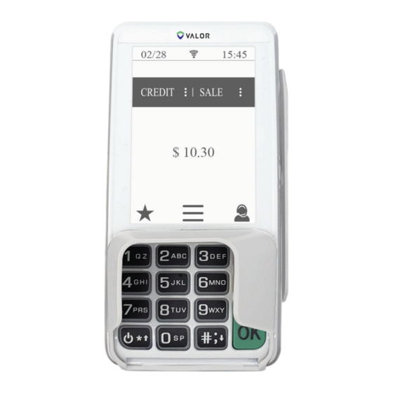 Valor VL300 Quick Reference Manual