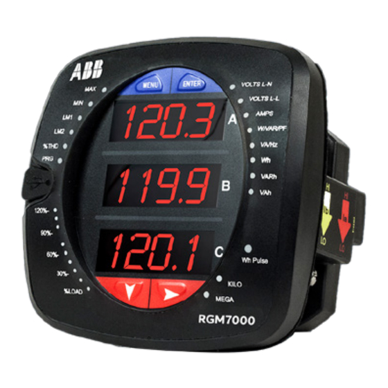 ABB RGM7000 Quick Start Manual