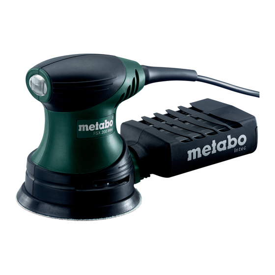 Metabo FSX 200 Intec Operating Instructions Manual