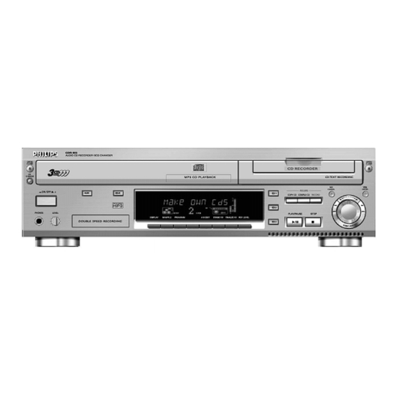 Philips CDR800/00/17 Service Manual