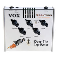 Vox cooltron Owner's Manual
