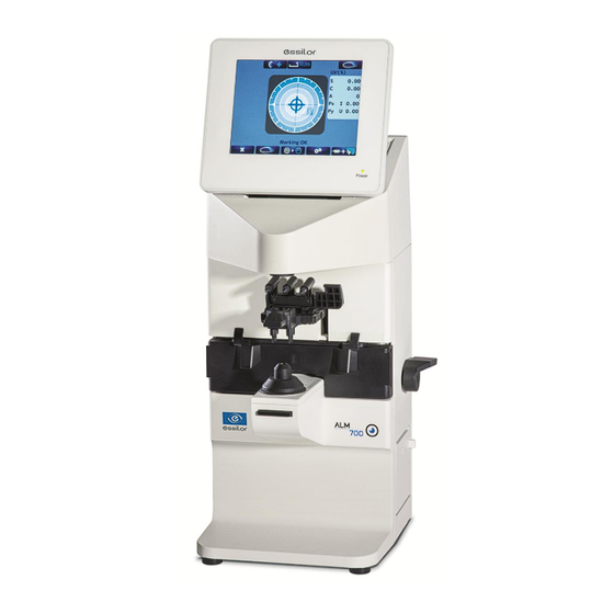 Essilor ALM700 Maintenance Manual