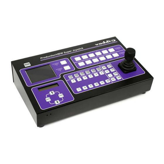 VADDIO PRODUCTIONVIEW SUPER JOYSTICK Installation And User Manual