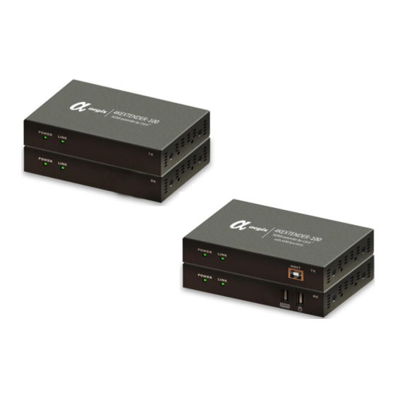 Aegis 4KEXTENDER-100 Manuals