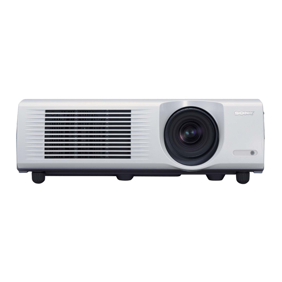 Sony VPL-PX35 Installation Manual