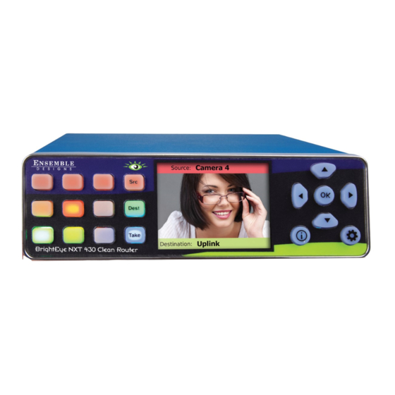 Ensemble Designs BrightEye NXT 41 Installation, Configuration And Operations Manual