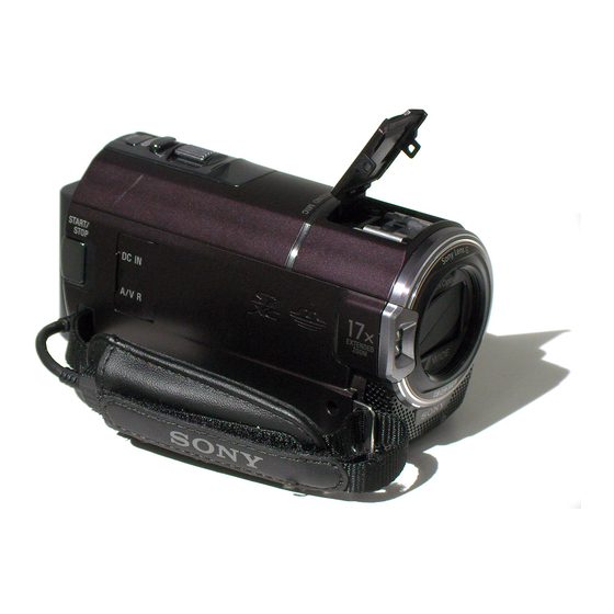 Sony HDR-CX360E Operating Manual