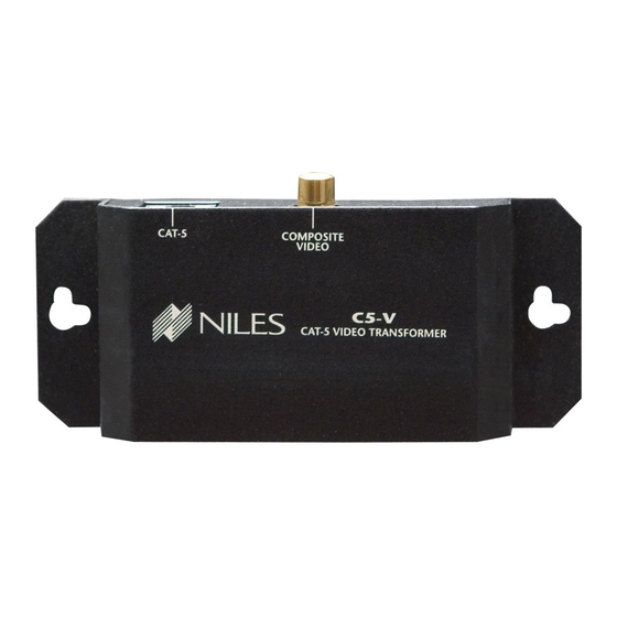 Niles C5-V Video Balun Installation Manual