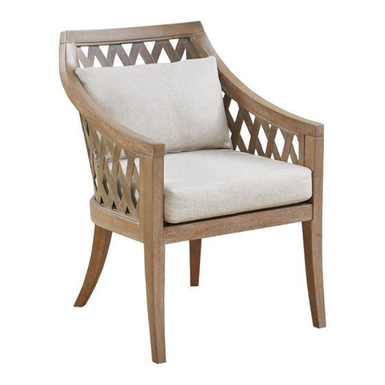 Martha Stewart E&E - SAN PEDRO ACCENT CHAIR Assembly Instructions