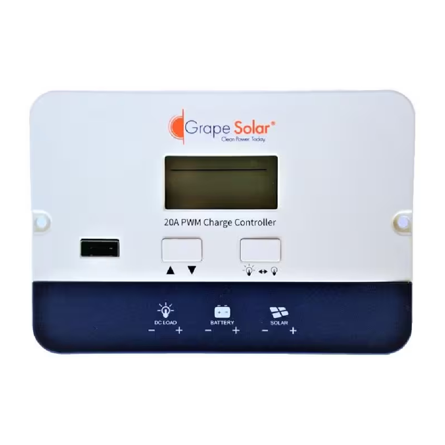 Grape Solar GS-PWM-20A - 12/24V 20A PWM Charge Controller Manual