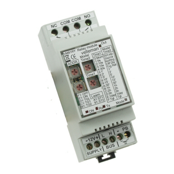 Velleman VELBUS VMB1RY Manual
