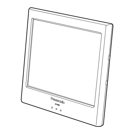 Panasonic JS-960WP Series Manuals