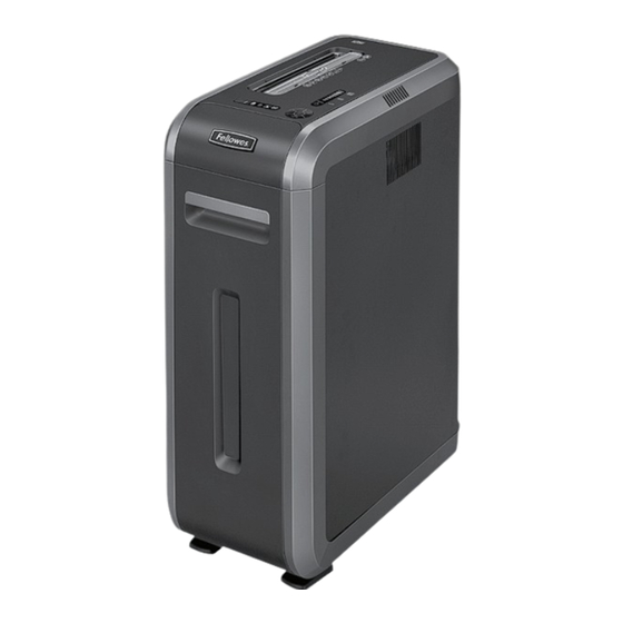 User Manuals: Fellowes POWERSHRED 125i Shredder