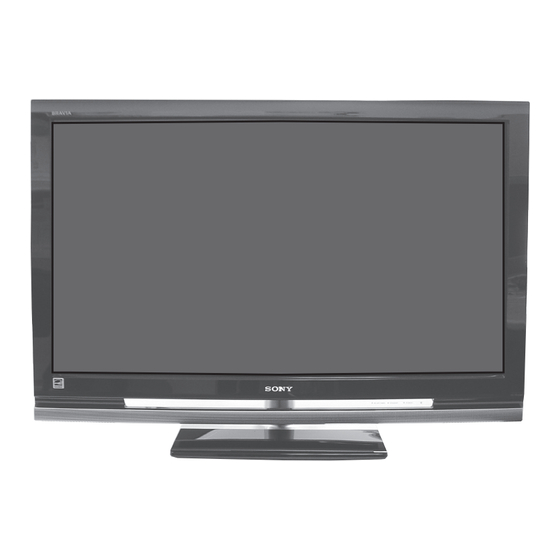 Sony KDL-40V4150 LCD Television Manuals