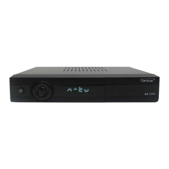 Opticum ax odin Quick Manual