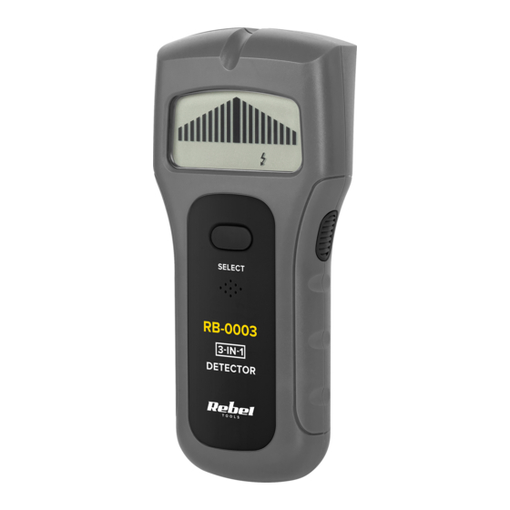 Rebel TOOLS MIE-RB-0003 3-in-1 Detector Manuals