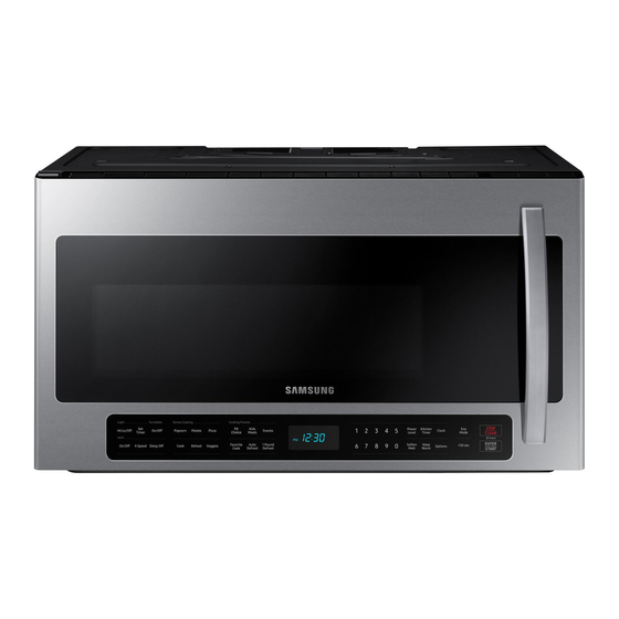 Samsung ME21R7051SS Range Microwave Manuals