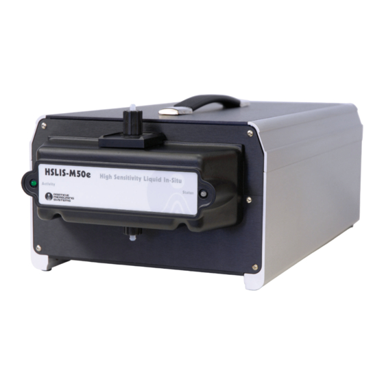 Spectris PARTICLE MEASURING SYSTEM HSLIS e-Series Operation Manual