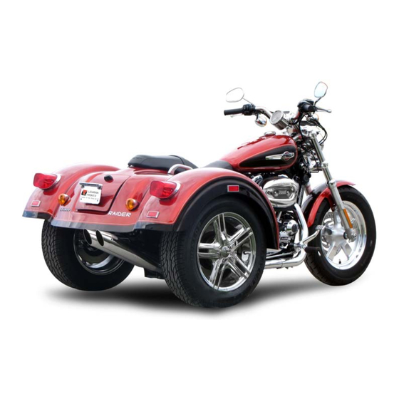 lehman Trikes Raider XL 2014+ Installation Instructions Manual