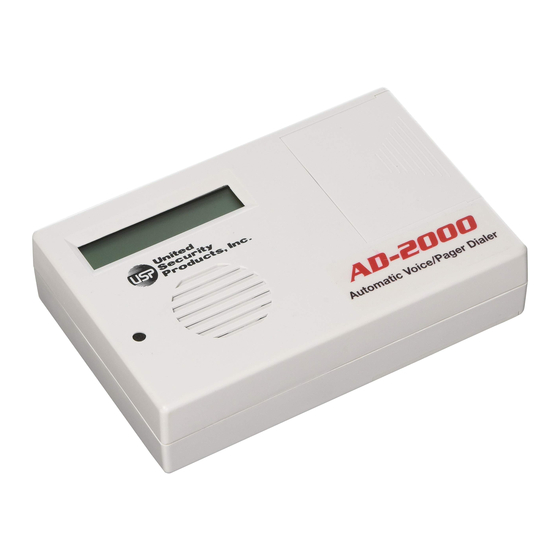 USP AD2000 OWNER'S MANUAL Pdf Download ManualsLib