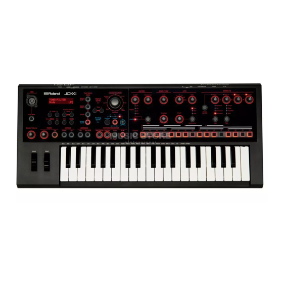 Roland JD-Xi Supplementary Manual