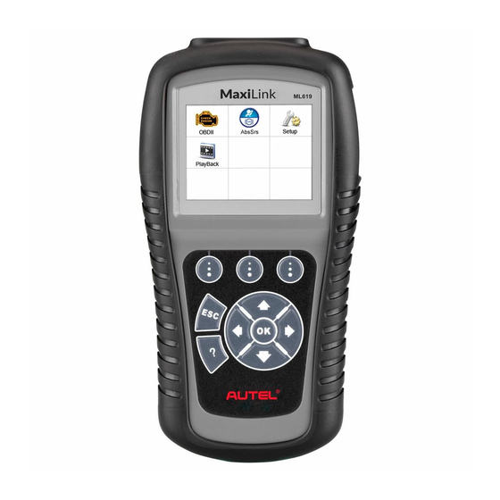 Autel MaxiLink ML619 Manual