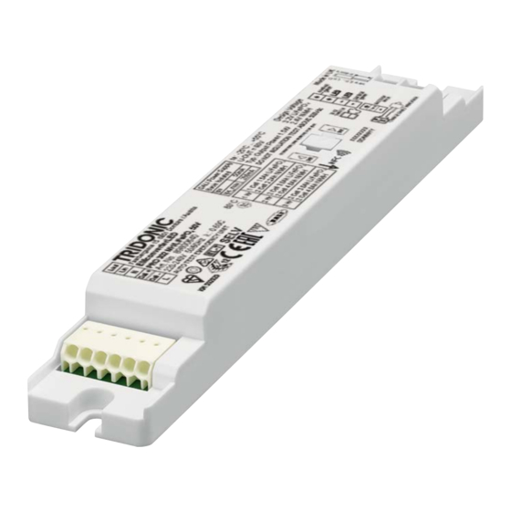 Tridonic EM converterLED ST MH/LiFePO4 50 V Manuals