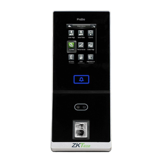 ZKTeco ProBio Installation Manual
