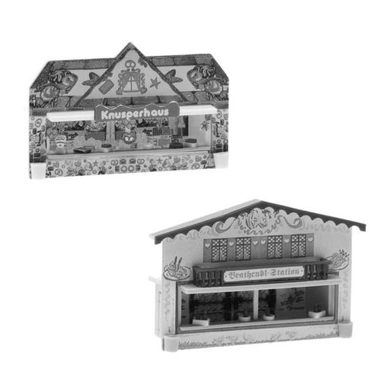 Faller 2 MARKET STALLS Manual