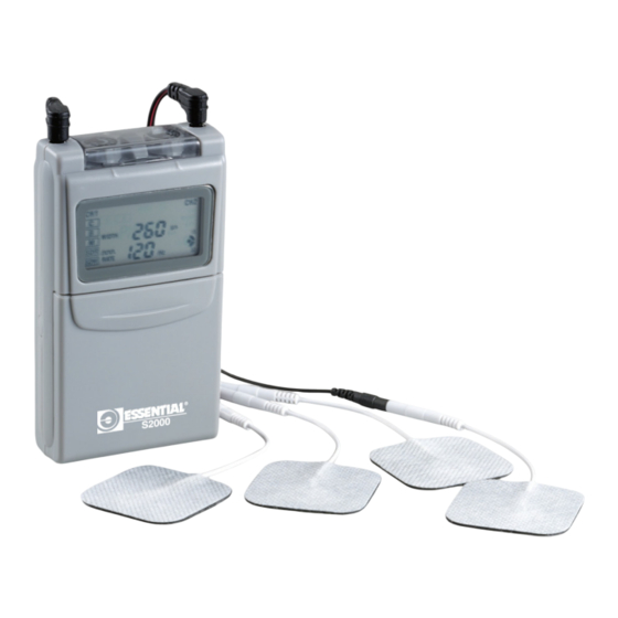 Essential Medical Supply TENS S2000 Instruction Manual