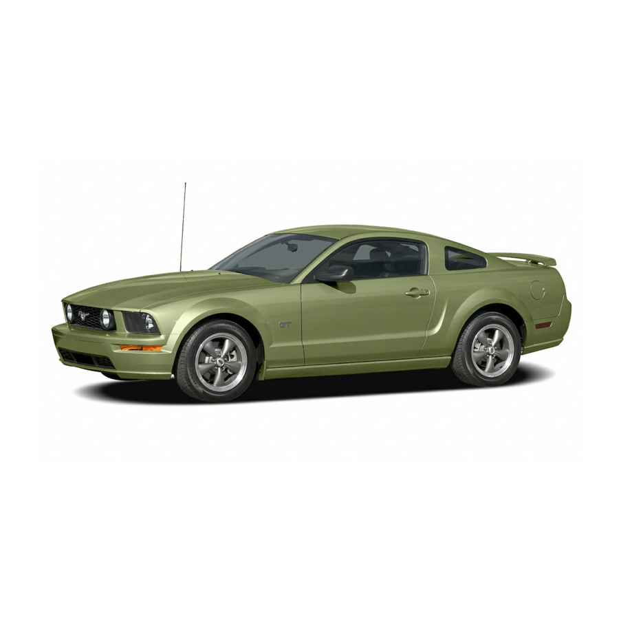 Ford 2006 Mustang Owner's Manual